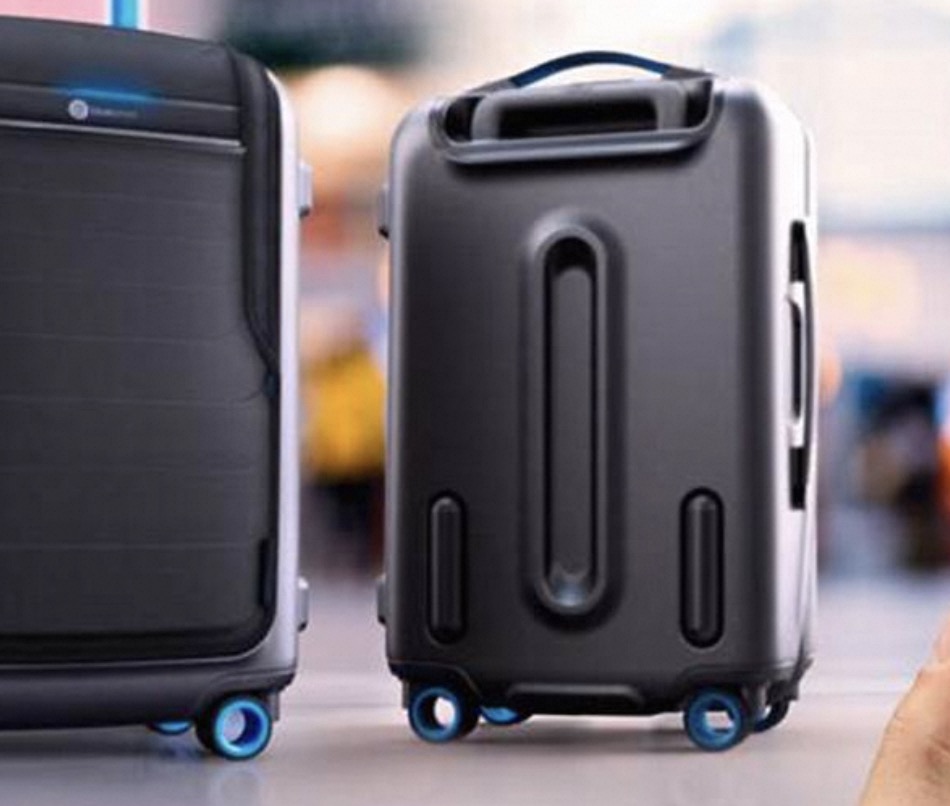 smart suitcase with charger