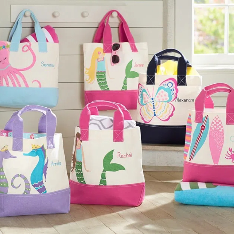 pottery barn kids beach bags