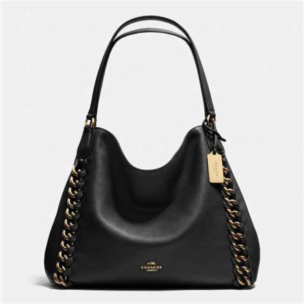 black shoulder bag