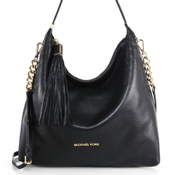 black shoulder bag