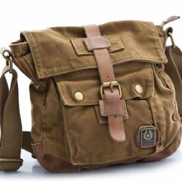 canvas messenger bag