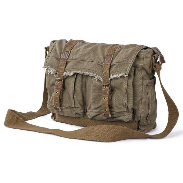 canvas messenger bag