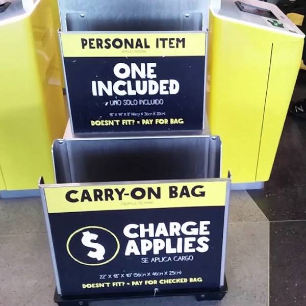 frontier airlines carry on bag size