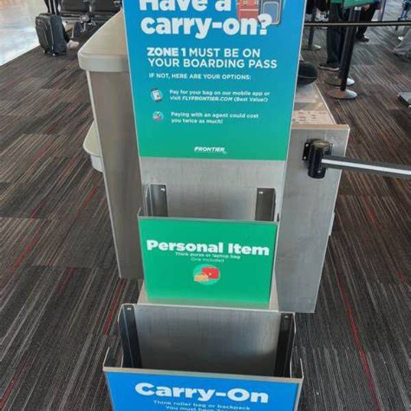 frontier airlines carry on bag size