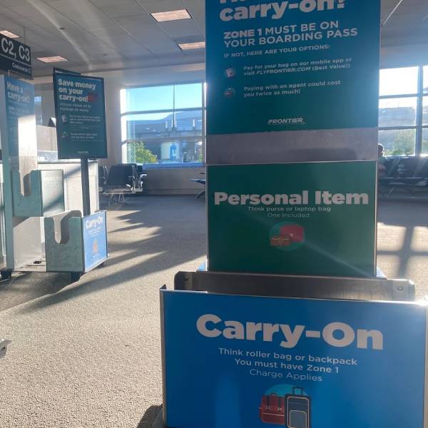 frontier free carry on